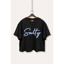SALTY CURSIVE CROP TOP