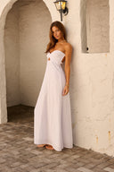 Blanco by Nature Eleanor Dress in white, side view