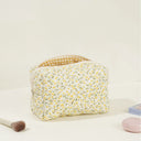 COTTON FLORAL MAKEUP BAG