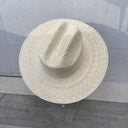 PALM LEAF WESTERN HAT WITH FLAT BRIM