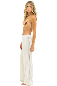 5 STRIPE WIDE LEG WOMEN'S POCKET SWEATPANT - Las Olas