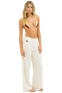 5 STRIPE WIDE LEG WOMEN'S POCKET SWEATPANT - Las Olas
