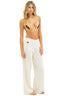 5 STRIPE WIDE LEG WOMEN'S POCKET SWEATPANT - Las Olas