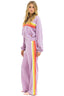 5 STRIPE WIDE LEG WOMEN'S POCKET SWEATPANT - Las Olas