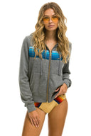 5 STRIPE ZIP HOODIE - Las Olas