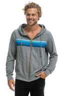 5 STRIPE ZIP HOODIE - Las Olas