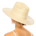 PALM LEAF WESTERN HAT WITH FLAT BRIM