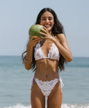 LACE TRIANGLE BIKINI TOP