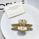 FLOWER PRINT HAIR CLAW