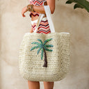 STRAW BEACH TOTE BAG