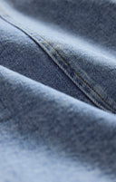 JOLIE DENIM SEAMED MINI DRESS