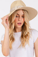 AZTEC TRIBAL PATTERN BAND SUMMER HAT