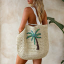 STRAW BEACH TOTE BAG