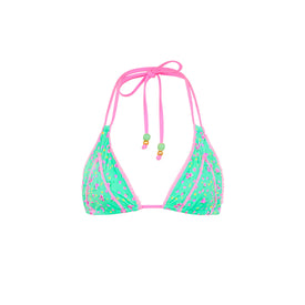 DECORATIVE PANEL HALTER BIKINI TOP