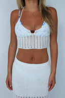 ALEX BEADED CROCHET TOP