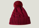 FUZZY KNIT POM BEANIE