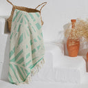 PALM LEAF TURKISH BEACH TOWEL