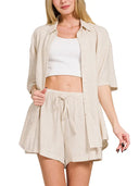 LINEN SHORT SLEEVE SHIRT