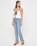 Agnes Top - Cream - Black - Las Olas