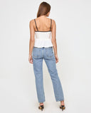 Agnes Top - Cream - Black - Las Olas