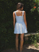 AUDREY EYELET EMBROIDERY MINI DRESS - Las Olas