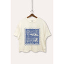 THE SWEET LIFE BEACH STAMP CROP TOP