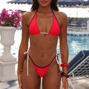 BIND TIE HALTER BIKINI TOP - Las Olas