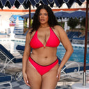BIND TIE HALTER BIKINI TOP - Las Olas