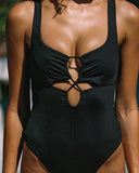 Bondi One Piece Swimsuit - Black - Las Olas