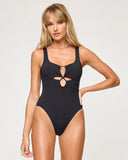 Bondi One Piece Swimsuit - Black - Las Olas