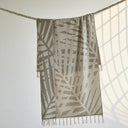 PALM LEAF TURKISH BEACH TOWEL