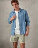 CHAMBRAY UTILITY SHIRT - Las Olas