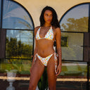CLASSIC TIE HALTER BIKINI TOP - Las Olas