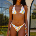 CLASSIC TIE HALTER BIKINI TOP - Las Olas