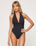 Coast To Coast One Piece Swimsuit - Black - Las Olas