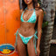 CROCHET DIPPED CHEEKY TIE BIKINI BOTTOM - Las Olas