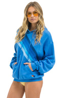 CROSSED STRIPE PULLOVER HOODIE RELAXED - Las Olas