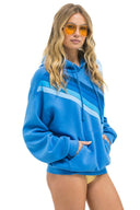 CROSSED STRIPE PULLOVER HOODIE RELAXED - Las Olas