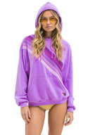 CROSSED STRIPE PULLOVER HOODIE RELAXED - Las Olas
