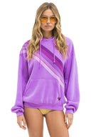 CROSSED STRIPE PULLOVER HOODIE RELAXED - Las Olas