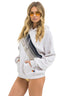 CROSSED STRIPE PULLOVER HOODIE RELAXED - Las Olas