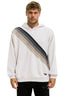 CROSSED STRIPE PULLOVER HOODIE RELAXED - Las Olas