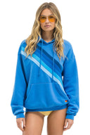 CROSSED STRIPE PULLOVER HOODIE RELAXED - Las Olas