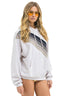 CROSSED STRIPE PULLOVER HOODIE RELAXED - Las Olas