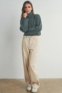 CORDUROY DETAILED PANTS