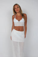 ALEX BEADED CROCHET TOP