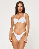 Donnie Bikini Bottom - White - Las Olas