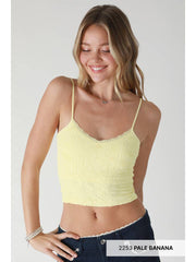 DOUBLE LACE TRIM CAMI - Las Olas
