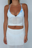ALEX BEADED CROCHET TOP