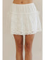 FLORAL EMBROIDERED MINI SKIRT - Las Olas